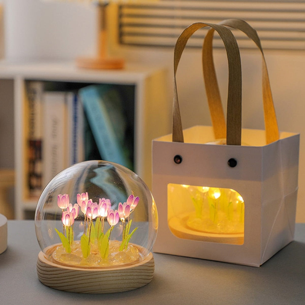 CALORA_ Magische Tulpen Draadloze Nachtlamp