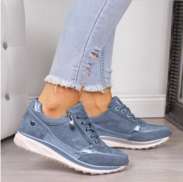 Justina | Trendy Schoenen - Groen - #Calora#