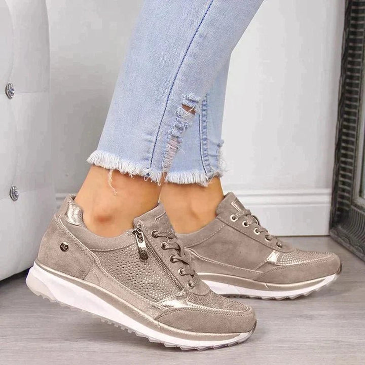 Justina | Trendy Schoenen - Groen - #Calora#