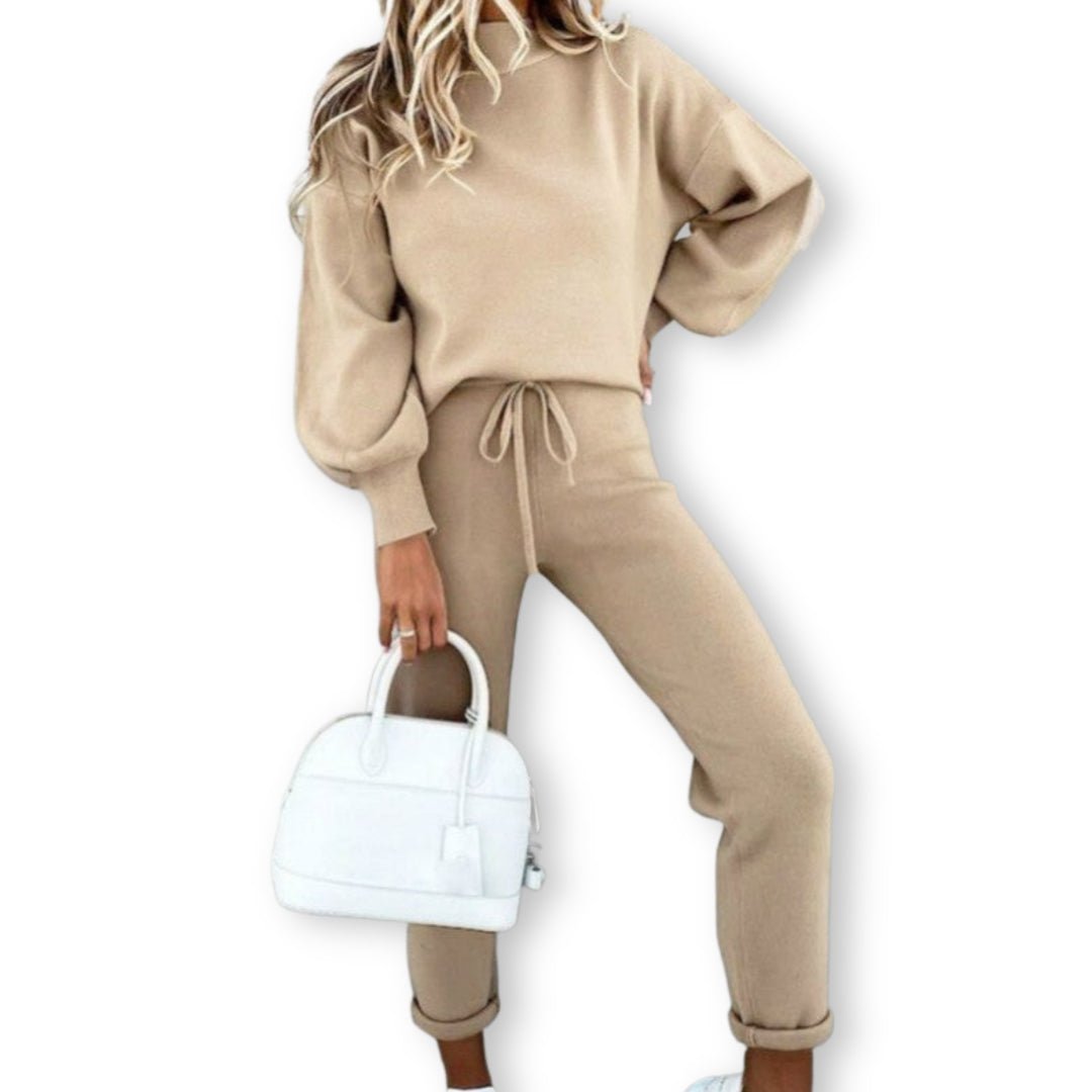 Lavena | Comfy Joggingpak - Beige - #Calora#