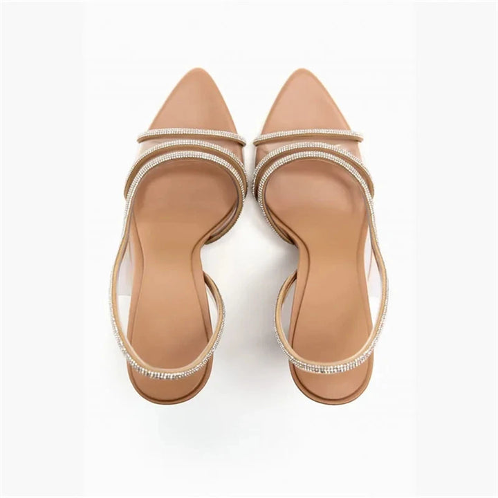Lioré | Transparante Rhinestone hakken Pumps-Hakken-Calora-36-Calora