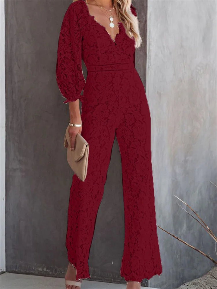 Lotus | Boho Jumpsuit Jurk - Rood - #Calora#