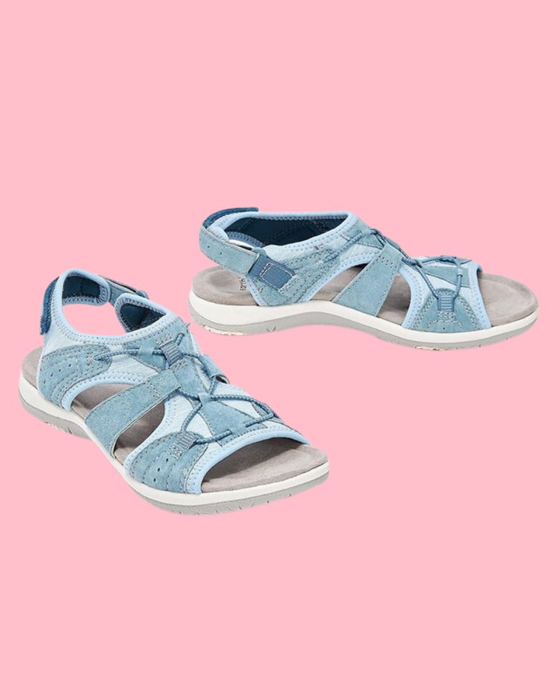 Lucia | Trendy Wandel Sandalen - Blauw - #Calora#