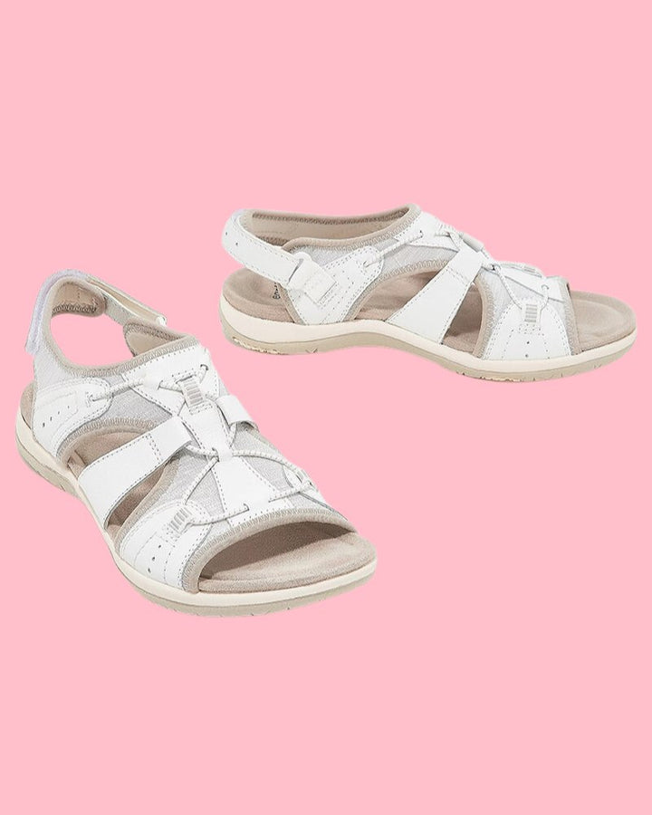 Lucia | Trendy Wandel Sandalen - Wit - #Calora#