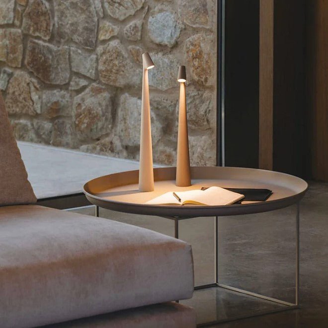 CALORA_ EclàtLighting I Draagbare Steel Tafellamp - Dimbaar