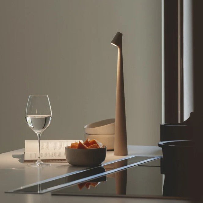 CALORA_ EclàtLighting I Draagbare Steel Tafellamp - Dimbaar