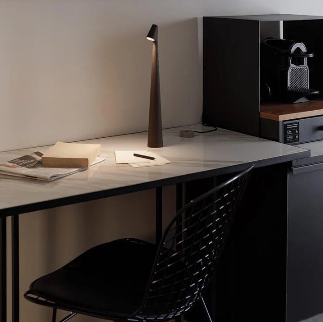 CALORA_ EclàtLighting I Draagbare Steel Tafellamp - Dimbaar