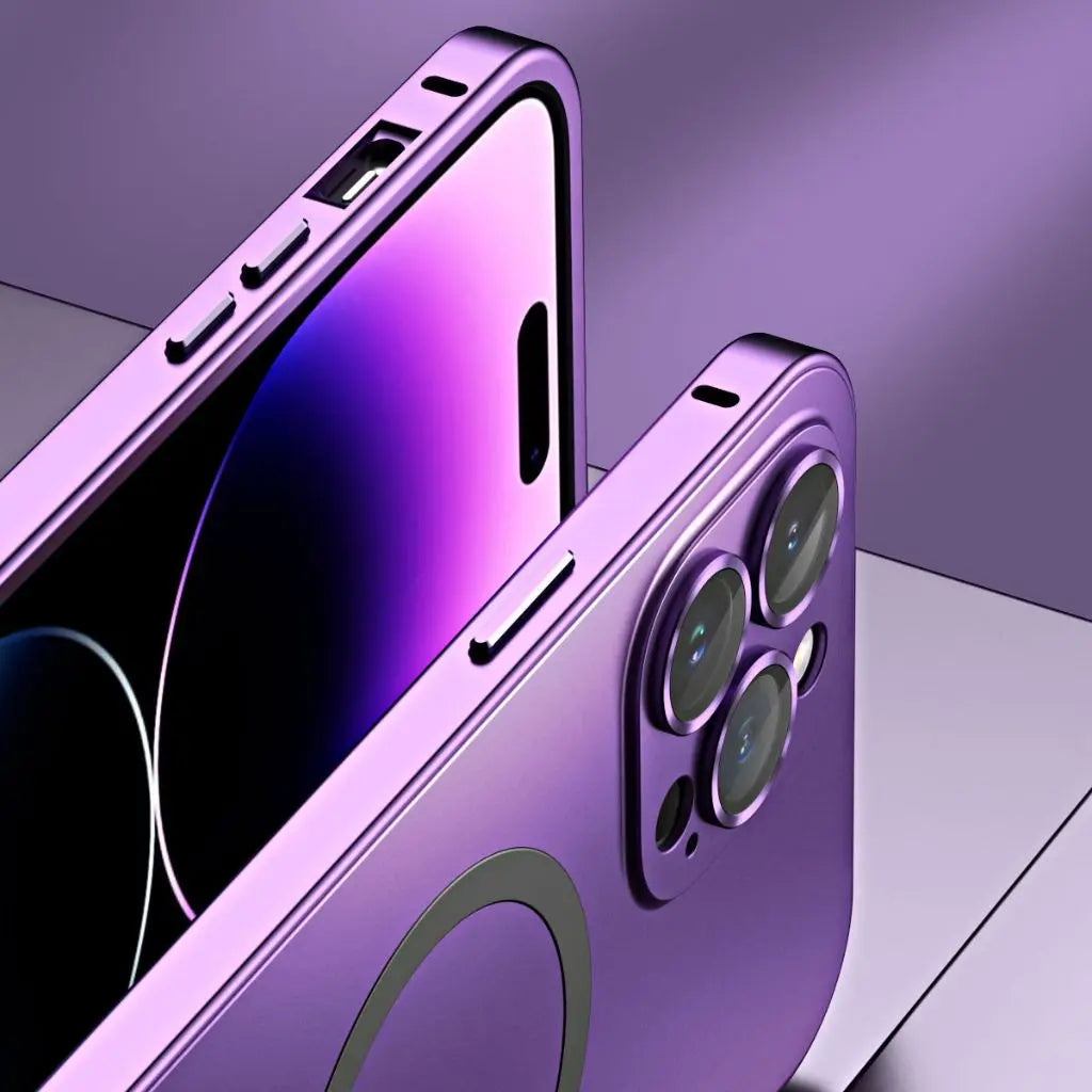 CALORA_ MagnoShield | Magnetische Metalen Hoes voor iPhone