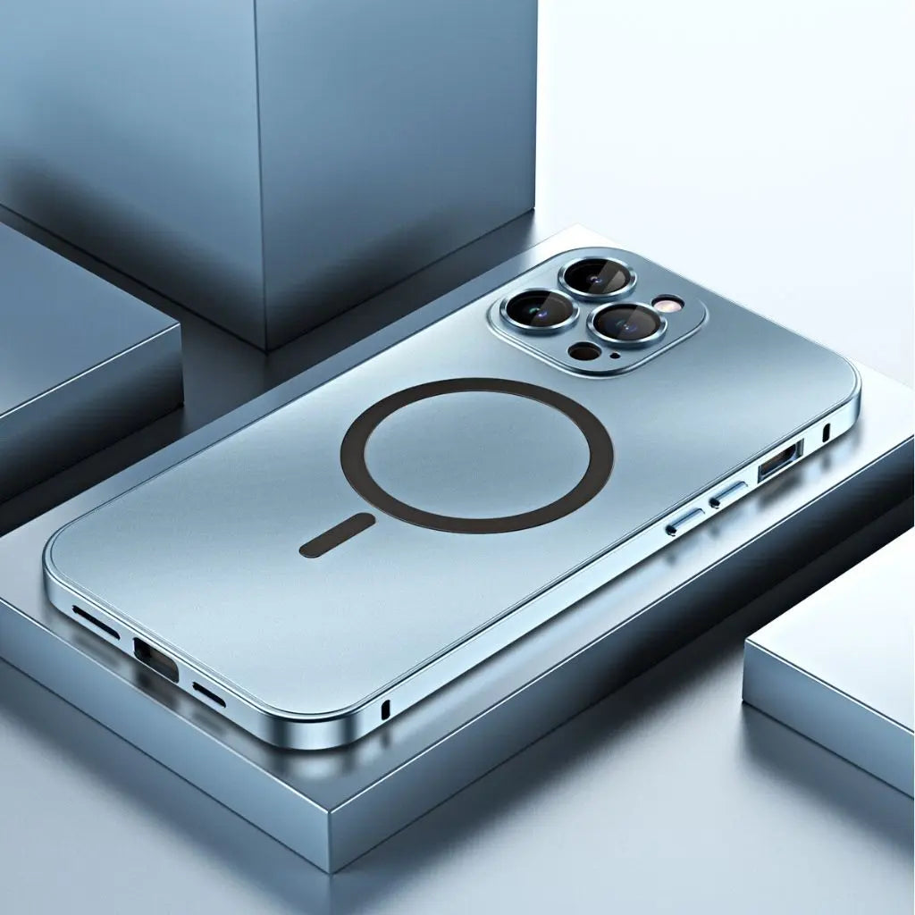 CALORA_ MagnoShield | Magnetische Metalen Hoes voor iPhone