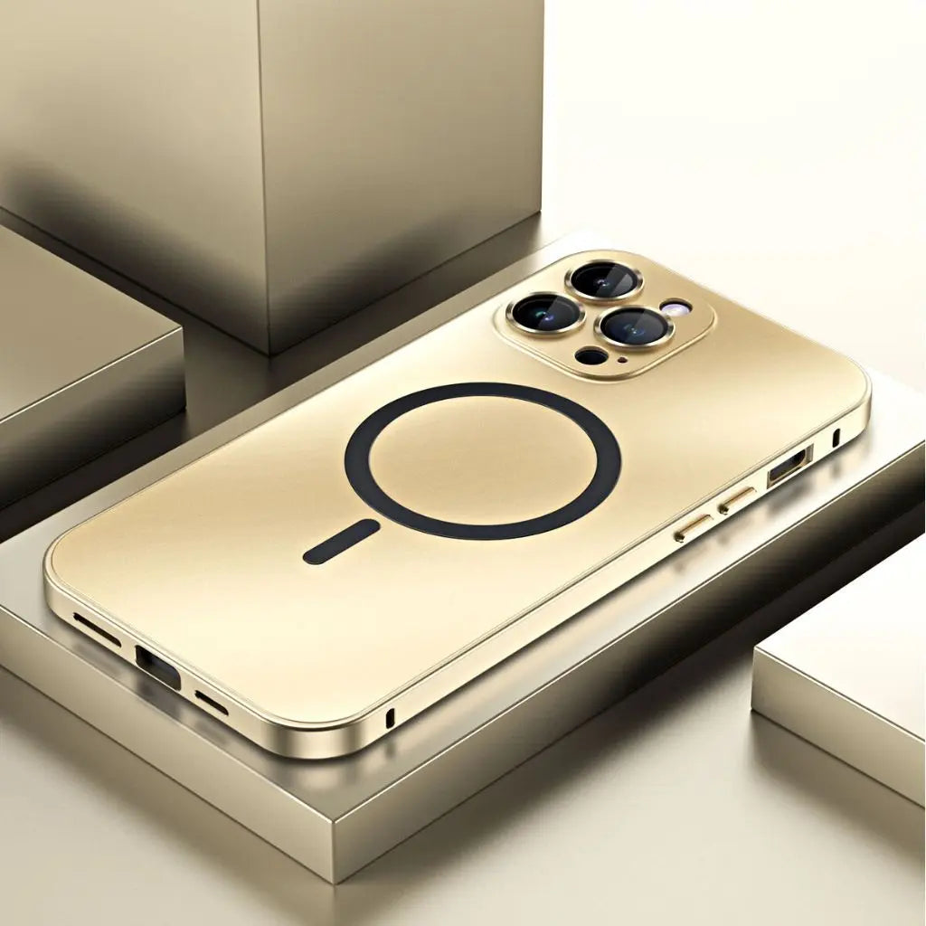 CALORA_ MagnoShield | Magnetische Metalen Hoes voor iPhone