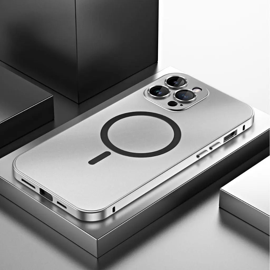 CALORA_ MagnoShield | Magnetische Metalen Hoes voor iPhone
