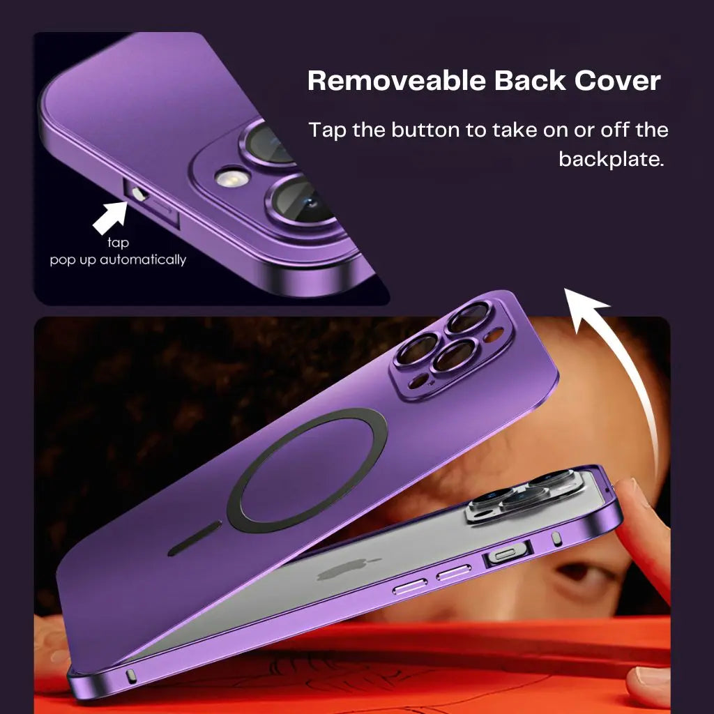 CALORA_ MagnoShield | Magnetische Metalen Hoes voor iPhone