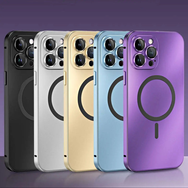CALORA_ MagnoShield | Magnetische Metalen Hoes voor iPhone