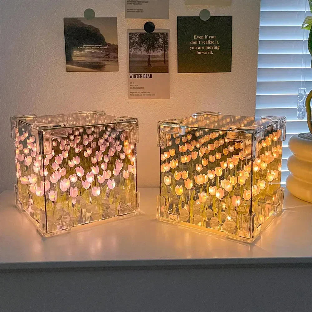 CALORA_ Infinity Bloom Tulip Lamp voor Magische Verlichting