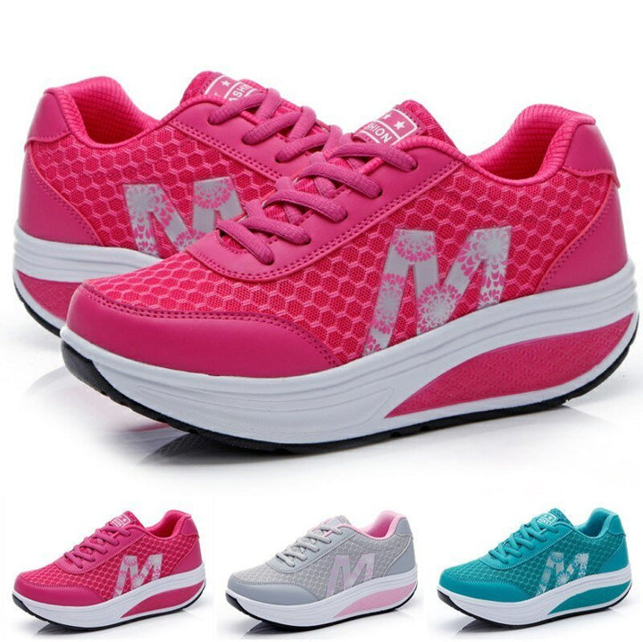 Maximus | Dempende Sneakers - Roze - #Calora#