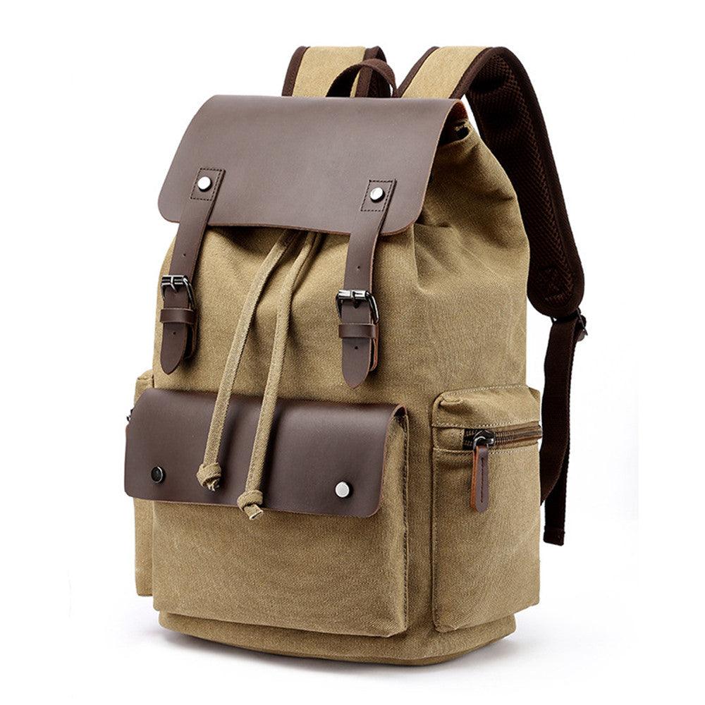 Leren Canvas Laptop Essentials Rugzak - Backpack