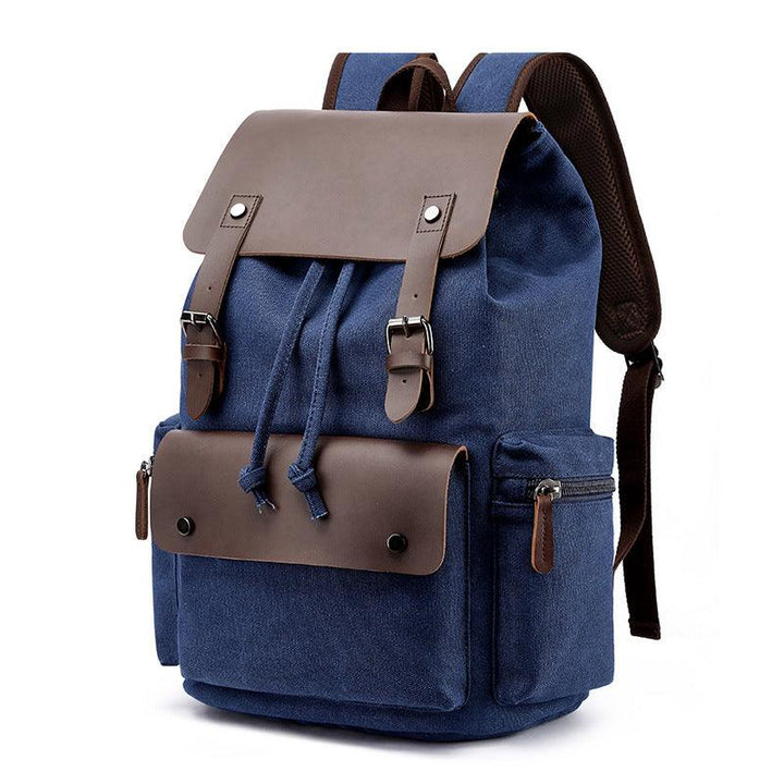 Leren Canvas Laptop Essentials Rugzak - Backpack