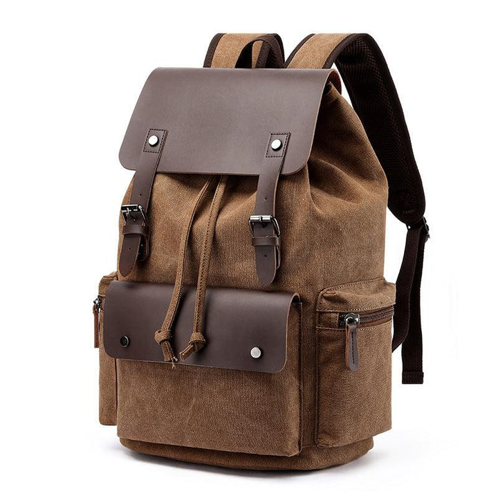 Leren Canvas Laptop Essentials Rugzak - Backpack