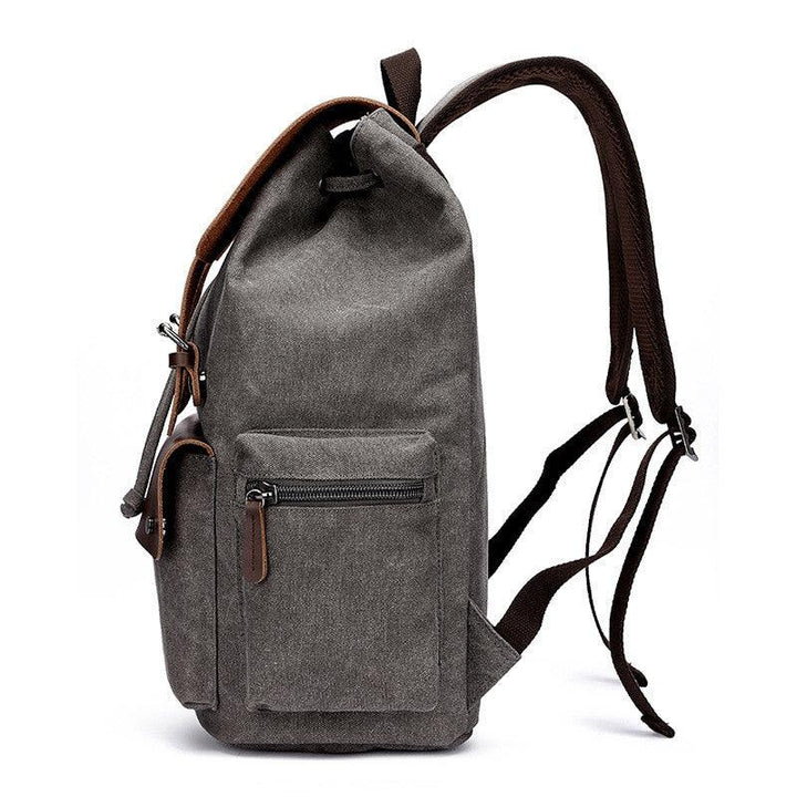 Leren Canvas Laptop Essentials Rugzak - Backpack