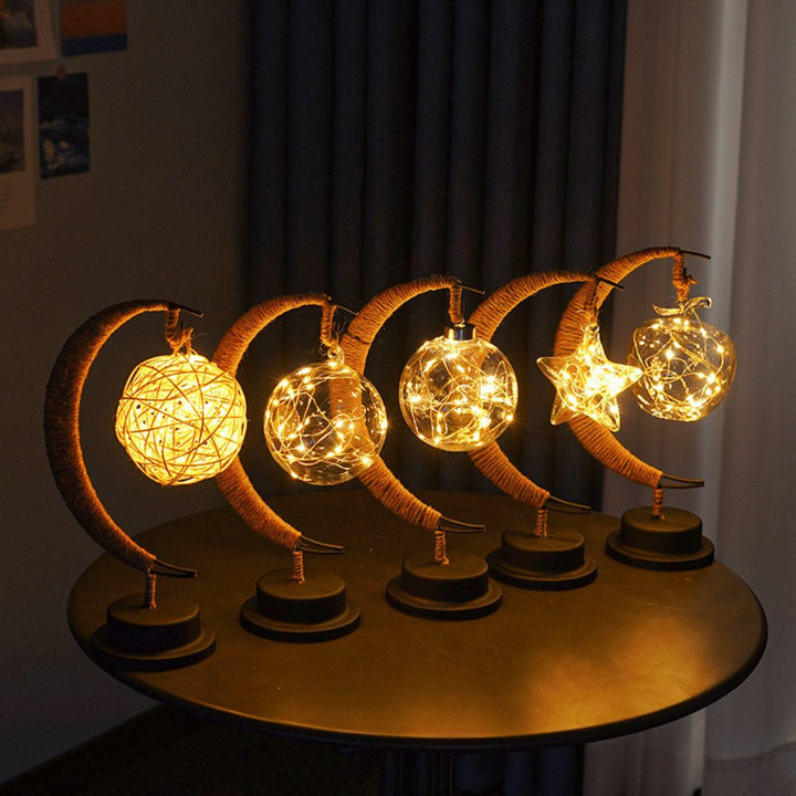 MoonLamp | Halve Maan Nacht Lamp - Decoratie nacht lamp - Betoverende Ster - #Calora#