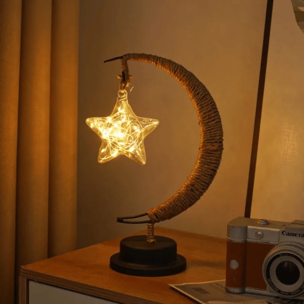 MoonLamp | Halve Maan Nacht Lamp - Decoratie nacht lamp - Betoverende Ster - #Calora#