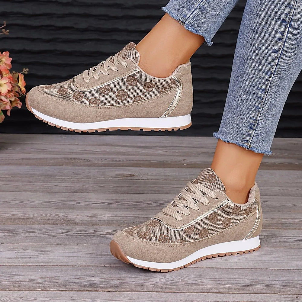 Mori | Stijlvolle Dames Sneakers - Khaki - #Calora#