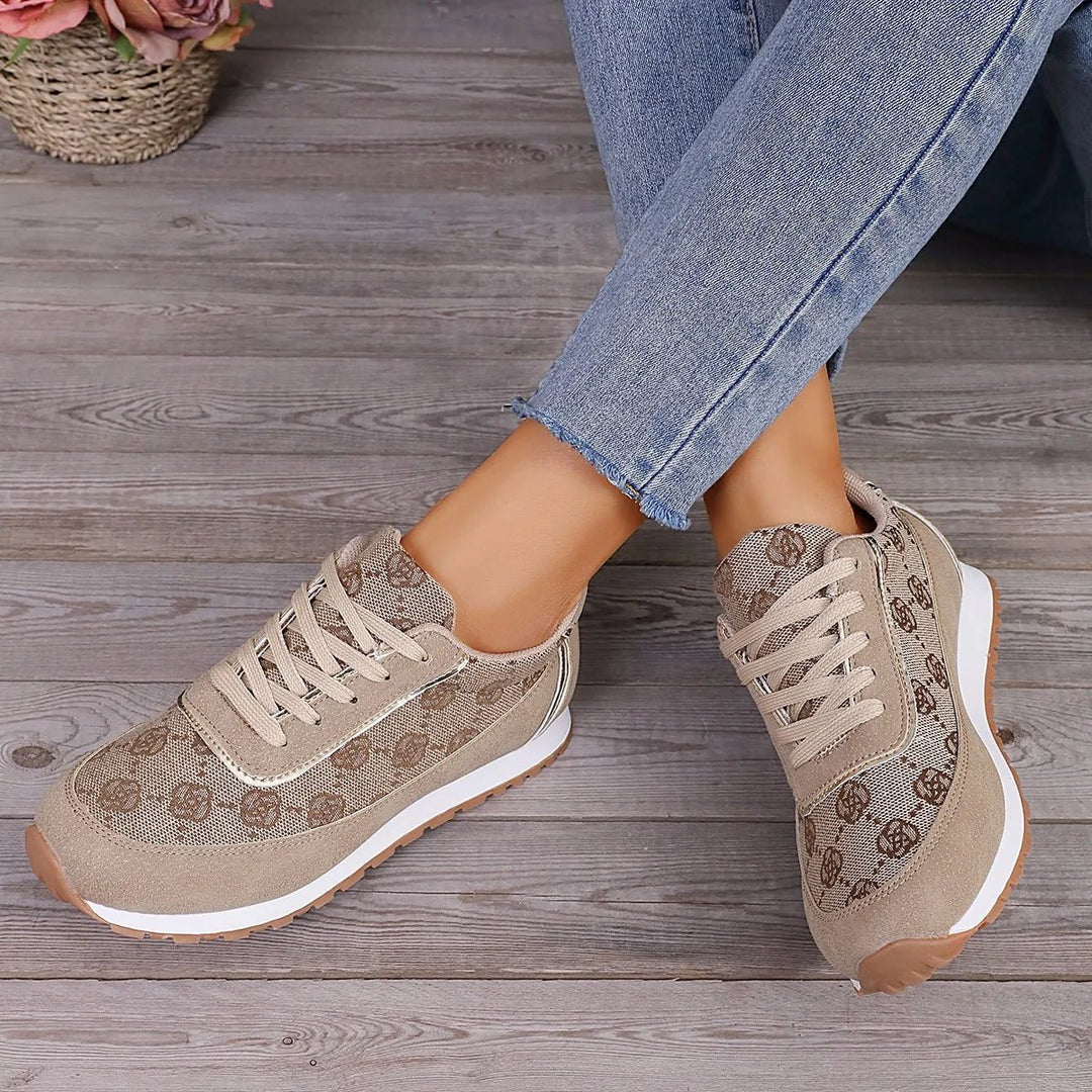 Mori | Stijlvolle Dames Sneakers - Khaki - #Calora#