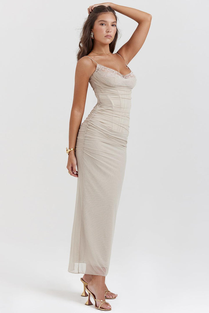 Felisa | Elegante Lange Maxi Jurk met snit