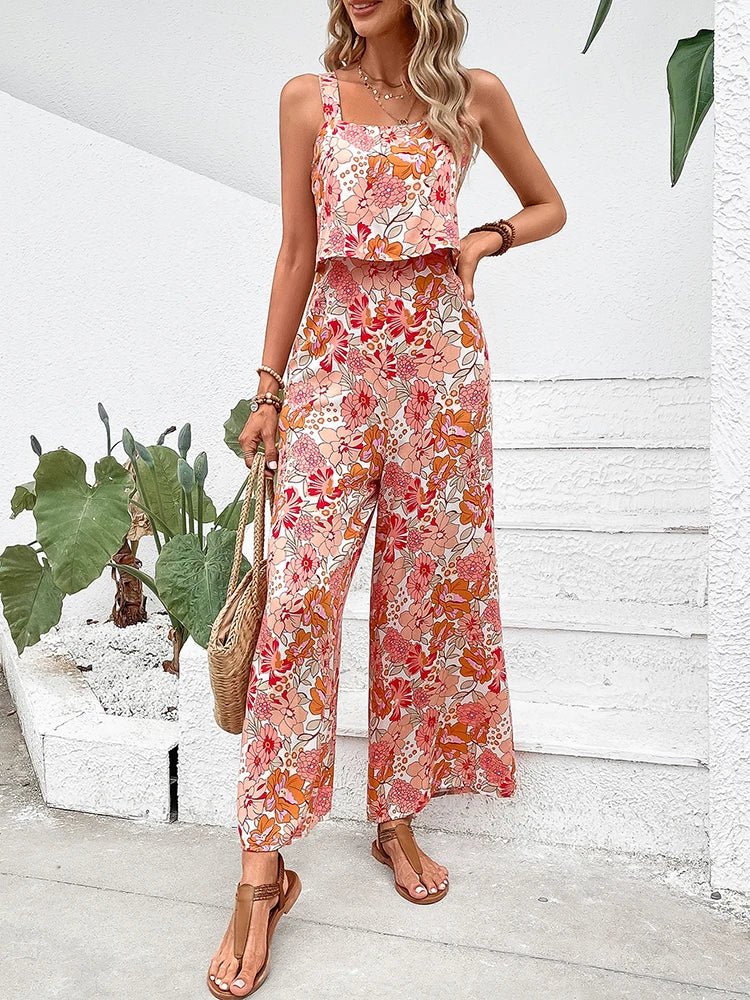 Nalora | Elegante Maxi Jurk Bloemenprint - Jurk met bloemenpatroon - S - #Calora#