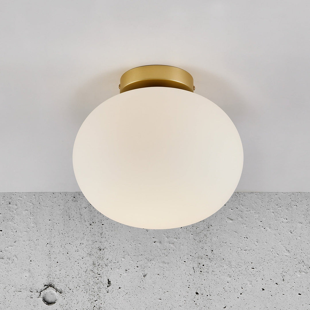 CALORA_ Hinkleyon | Ovale Alton Plafondlamp met Sfeervolle Verlichting - 27.5 cm diameter