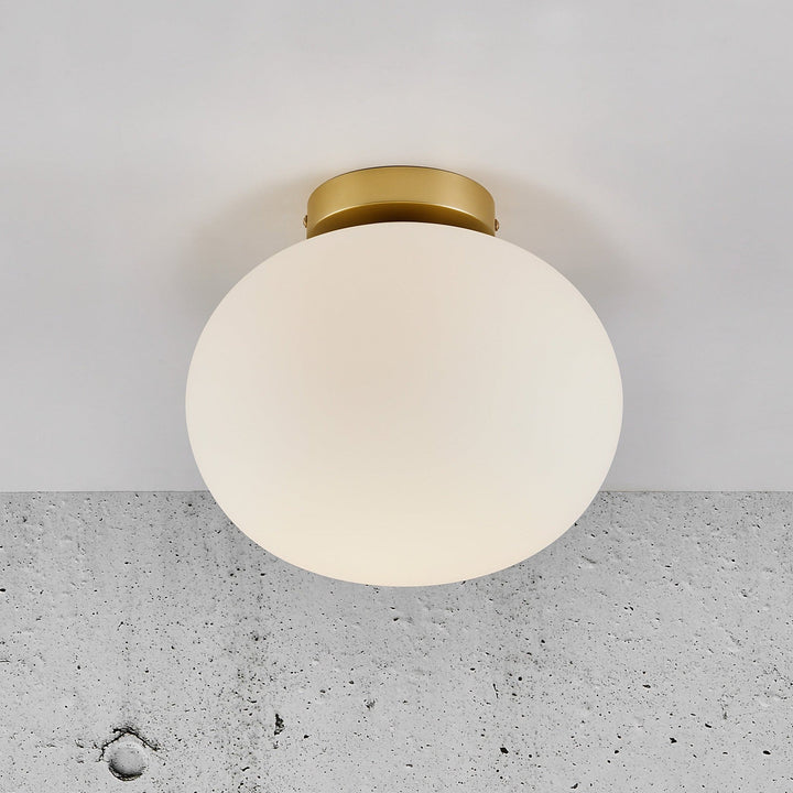 CALORA_ Hinkleyon | Ovale Alton Plafondlamp met Sfeervolle Verlichting - 27.5 cm diameter