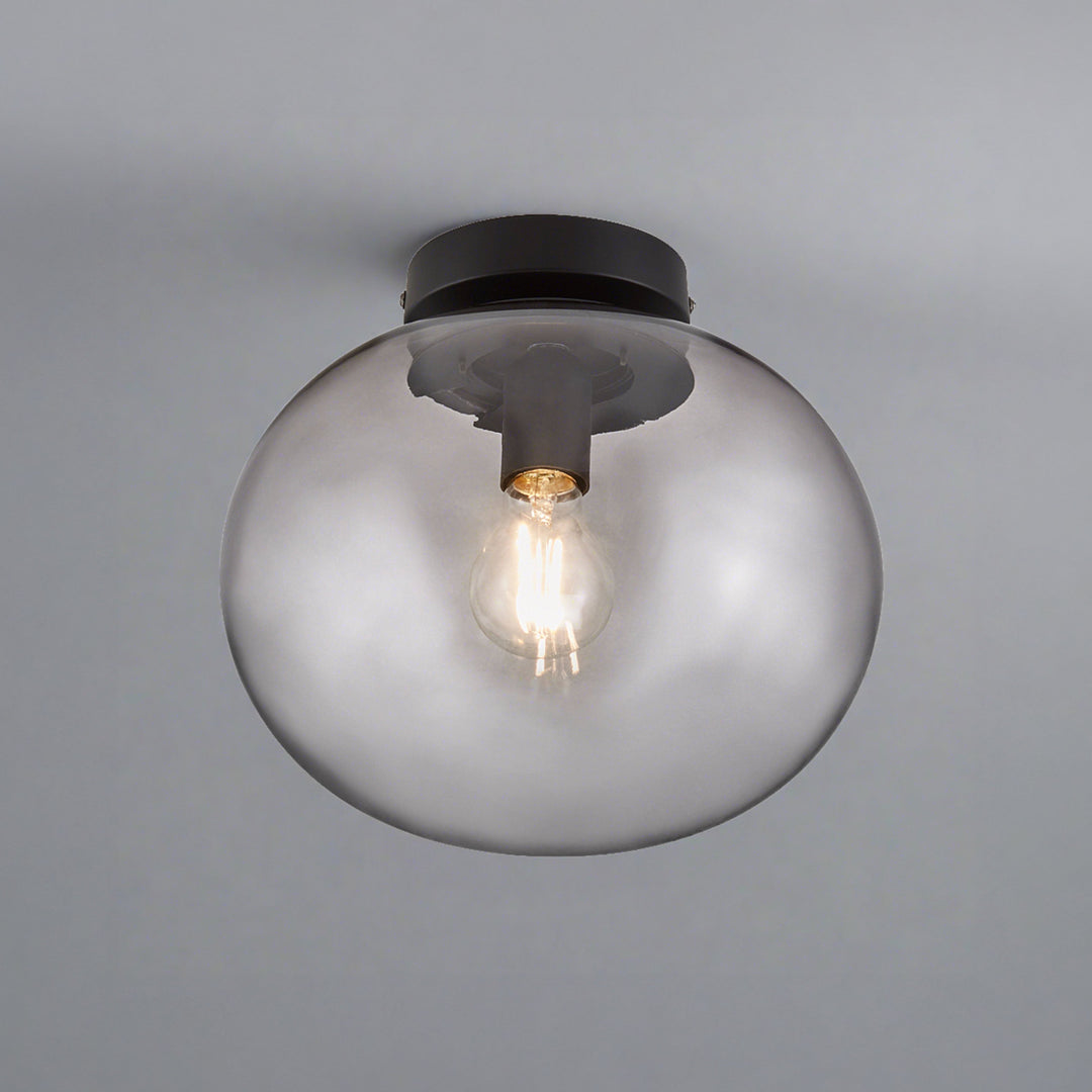 CALORA_ Hinkleyon | Ovale Alton Plafondlamp met Sfeervolle Verlichting - 27.5 cm diameter