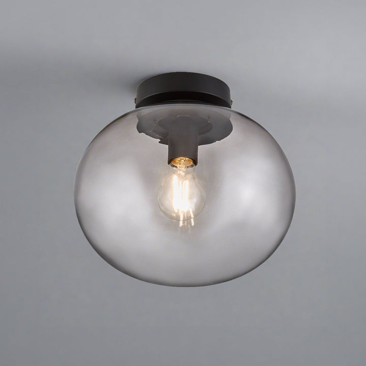 CALORA_ Hinkleyon | Ovale Alton Plafondlamp met Sfeervolle Verlichting - 27.5 cm diameter