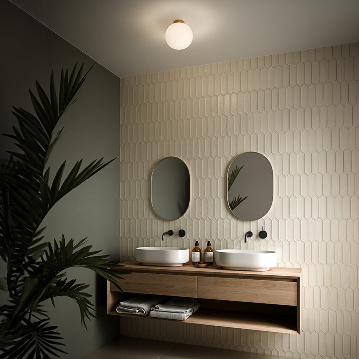 CALORA_ Hinkleyon | Ovale Alton Plafondlamp met Sfeervolle Verlichting - 27.5 cm diameter