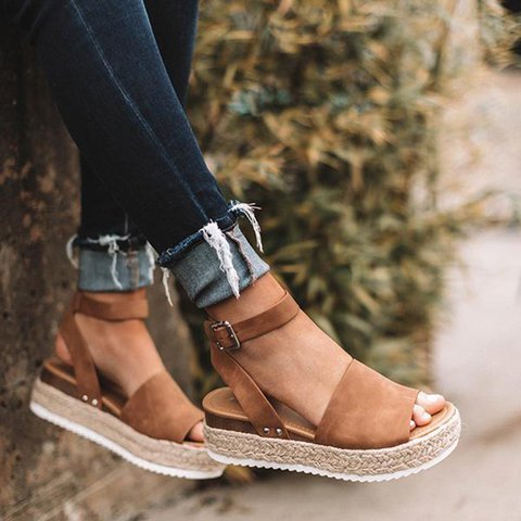 Novea | Vrouwen Zomer Sandalen - Bruin - #Calora#