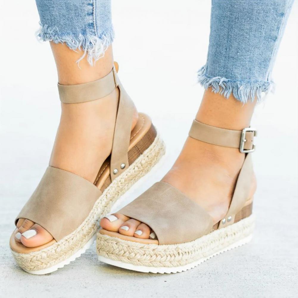 Novea | Vrouwen Zomer Sandalen - Khaki - #Calora#