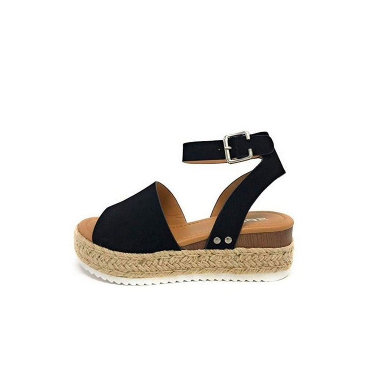 Novea | Vrouwen Zomer Sandalen - Zwart - #Calora#