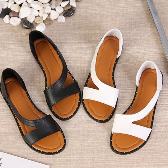 Novella | Premium Sandalen - Zwart - #Calora#