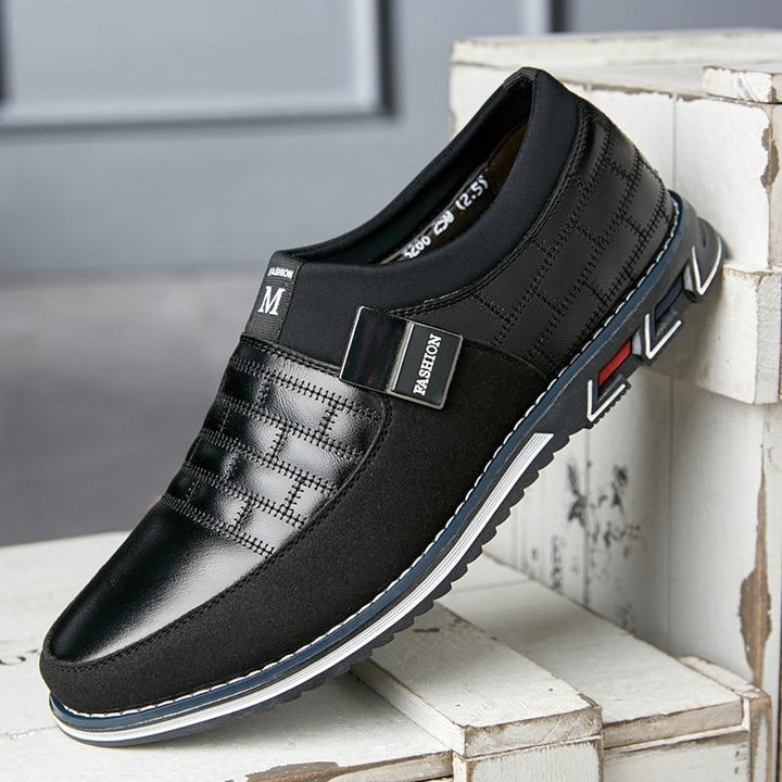 Otis | Leren Sportieve Sneakers - Zwart - #Calora#