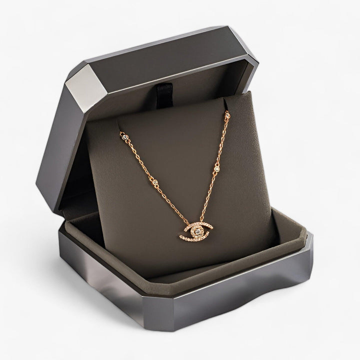 ELAR | Elegante Kristal Bescherm Oog Ketting