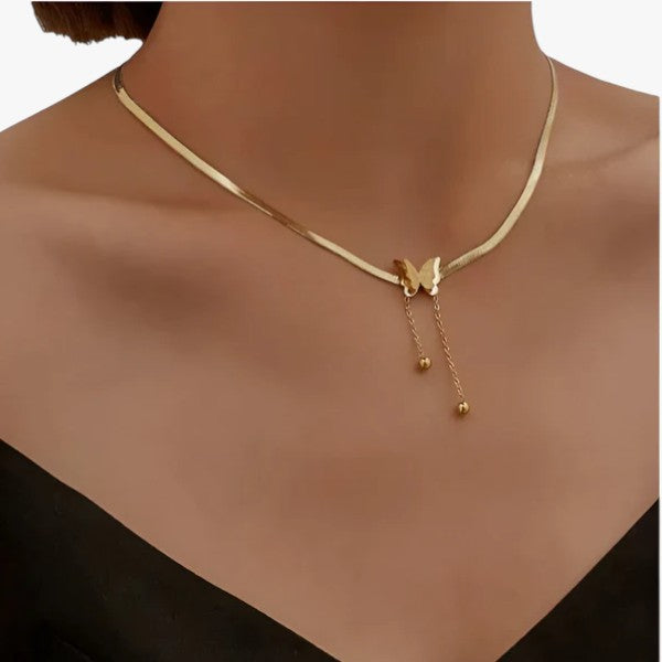 Lijoux | Charmante Vlinder Choker Ketting