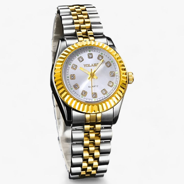 Elegante ronde Gouden armband Horloge