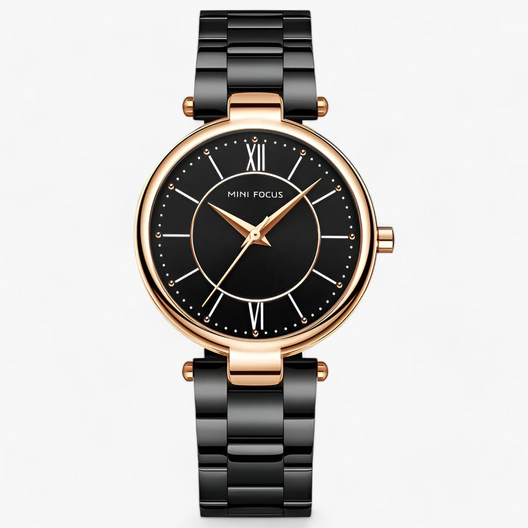 Elegant Dames Quartz Horloge RVS en Minimalistische Wijzerplaat