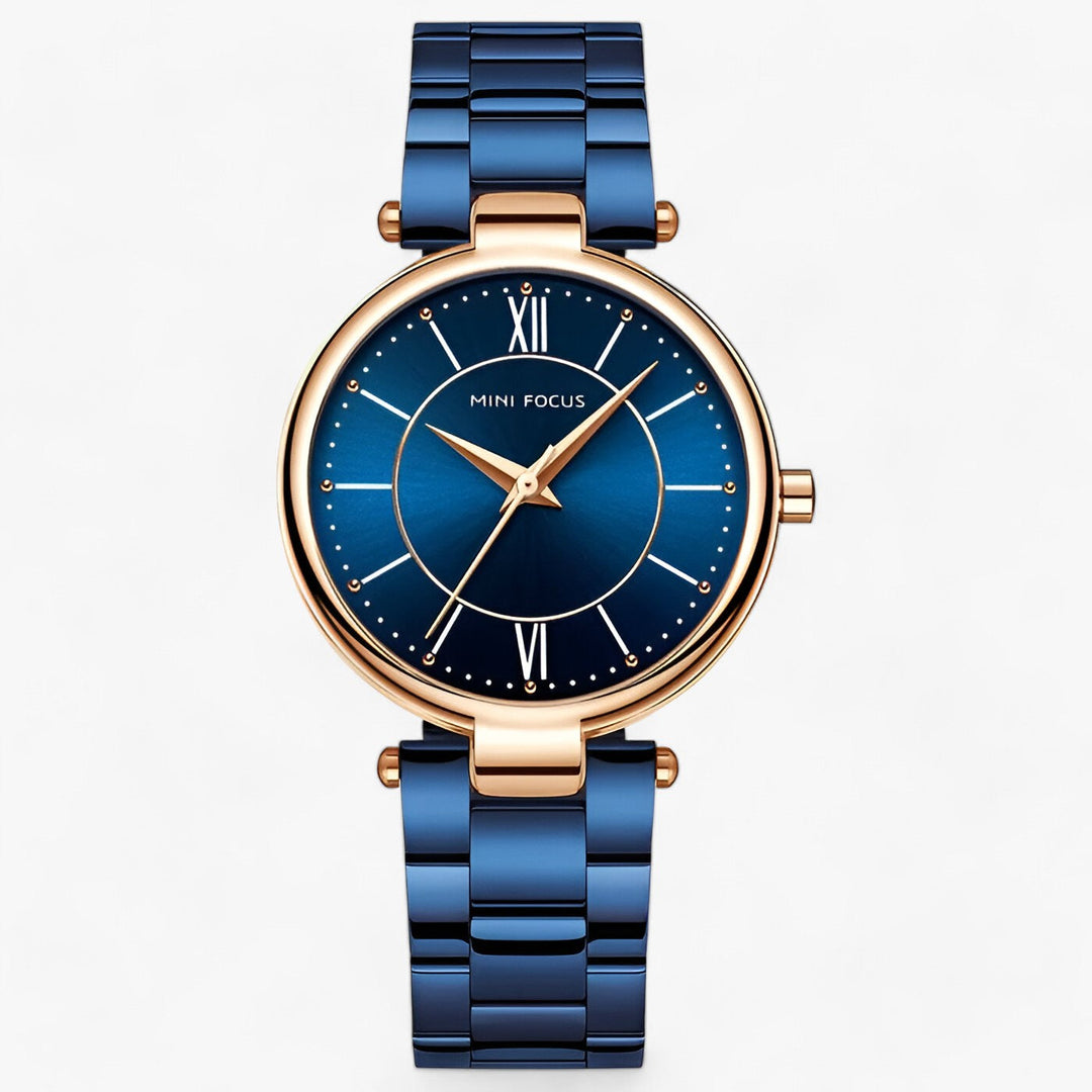 Elegant Dames Quartz Horloge RVS en Minimalistische Wijzerplaat