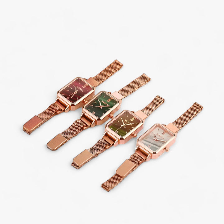 Diora | Elegante Vierkant Horloge met Magneetarmband