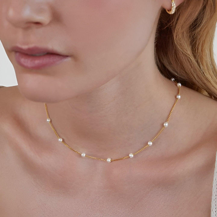 Précise | Elegante Gouden ParelKetting