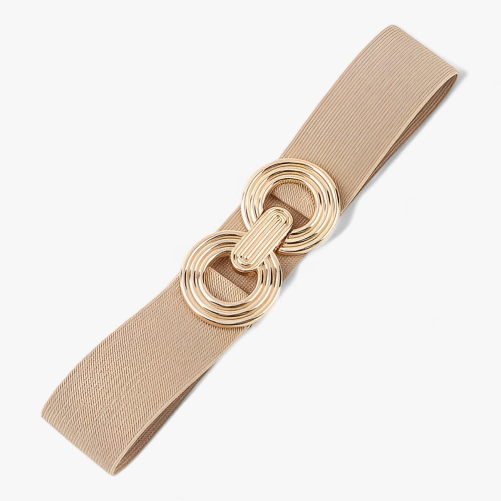 CALORA_ Elastische Tailleband met Ronde Gesp voor Dames