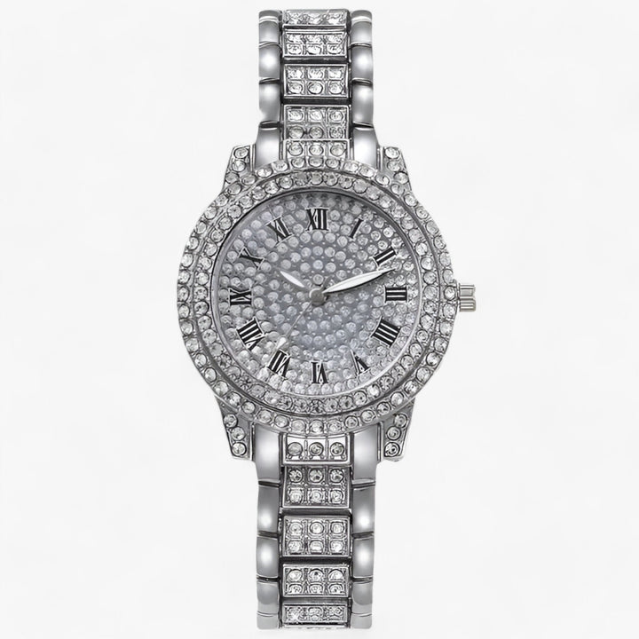 Elance | Rond Zirconia steentjes Horloge