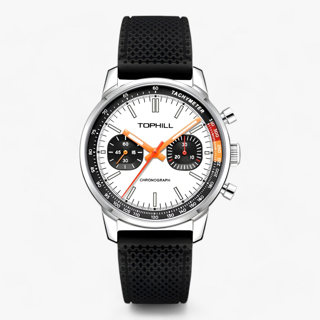 Clarus | Horloge met Panda-Dial, Saffierglas en Waterdicht tot 5 Bar