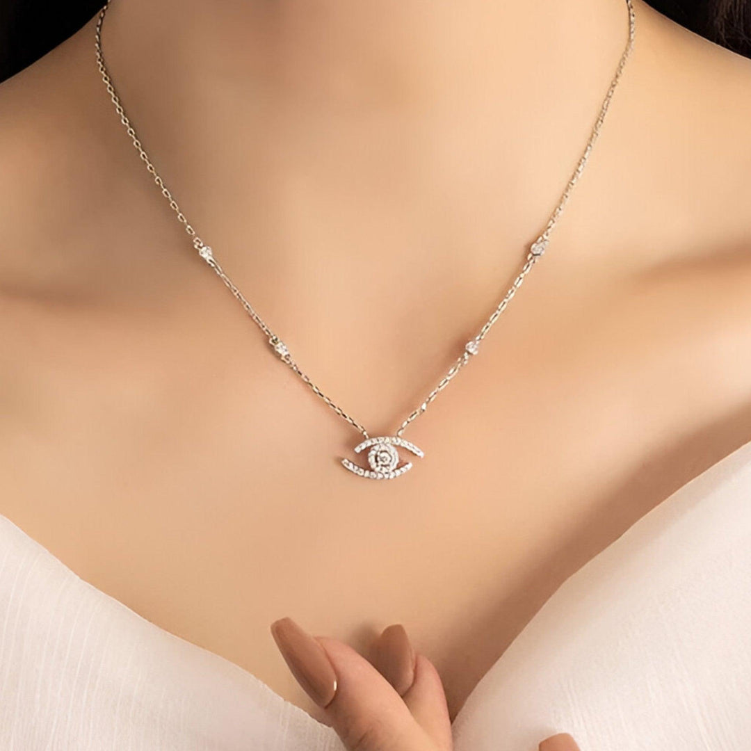 ELAR | Elegante Kristal Bescherm Oog Ketting